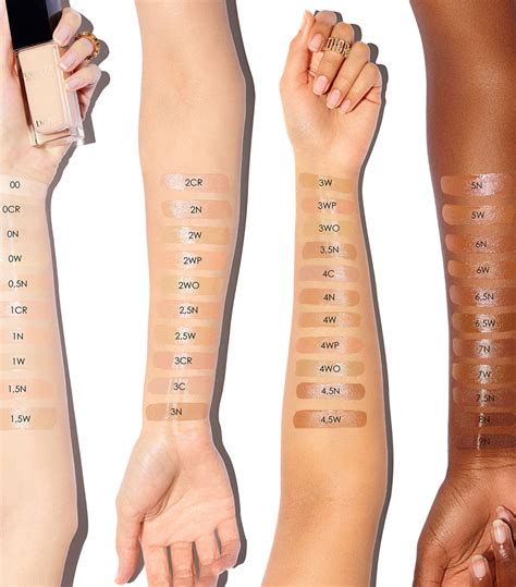 dior forever skin glow neutral|Dior forever foundation color chart.